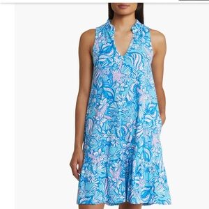 Lilly Pulitzer Malone Dress - NWT - Size XXL - Print “Amalfi Blue Sound Sirens”